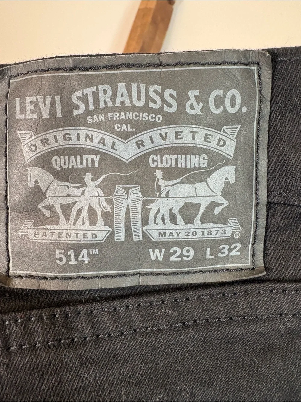 Levi's Men's Black Chinos - Straight Casual Pants (0298)